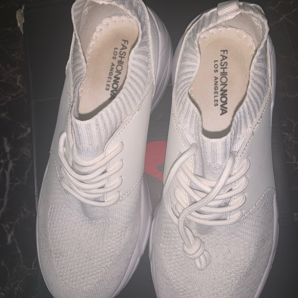 Fashion Nova White Tennis Shoes